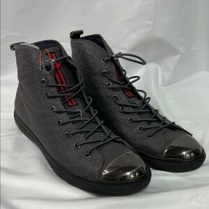 Stylish Gray High-Top Men's Shoes